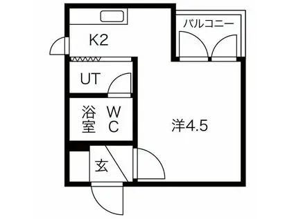 ベストL表参道(1K/5階)の間取り写真