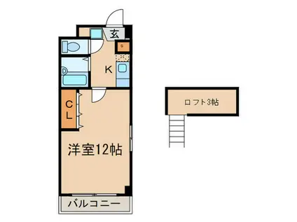 ONK.36(1K/5階)の間取り写真