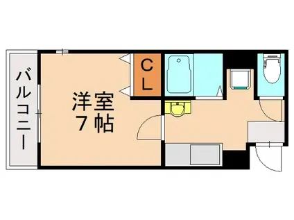 ピアーノKM21(1K/5階)の間取り写真