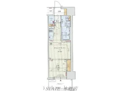 レオンコンフォート大手通(1DK/7階)の間取り写真