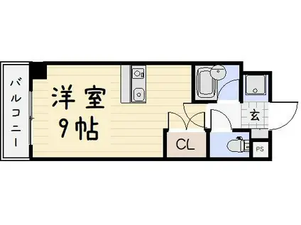 リファレンス北方III(ワンルーム/5階)の間取り写真