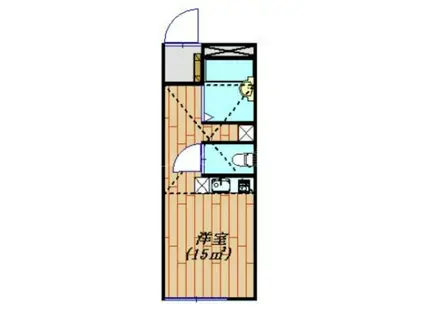 LEALE(ワンルーム/1階)の間取り写真