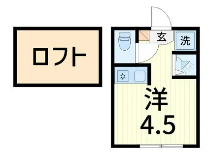 ハーモニーテラス北小岩XII(ワンルーム/1階)の間取り写真