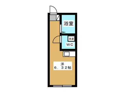 プレステージ(ワンルーム/1階)の間取り写真