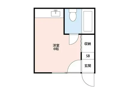 グリーンハイツ(ワンルーム/3階)の間取り写真