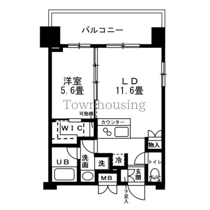 レジディア錦糸町(1LDK/11階)の間取り写真