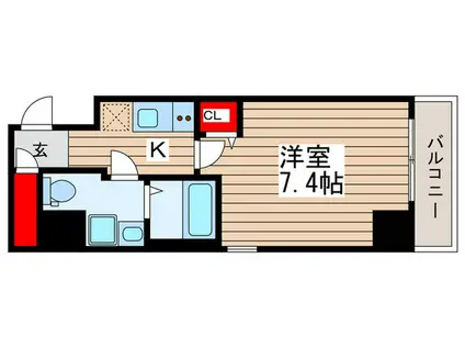 ALIKA向島(1K/5階)の間取り写真