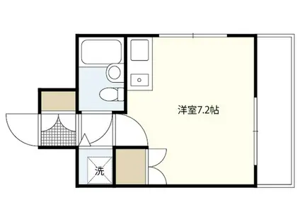 ダイアパレス平和通(ワンルーム/4階)の間取り写真