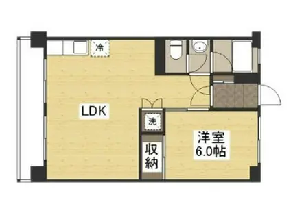 老松レジデンス(1LDK/7階)の間取り写真