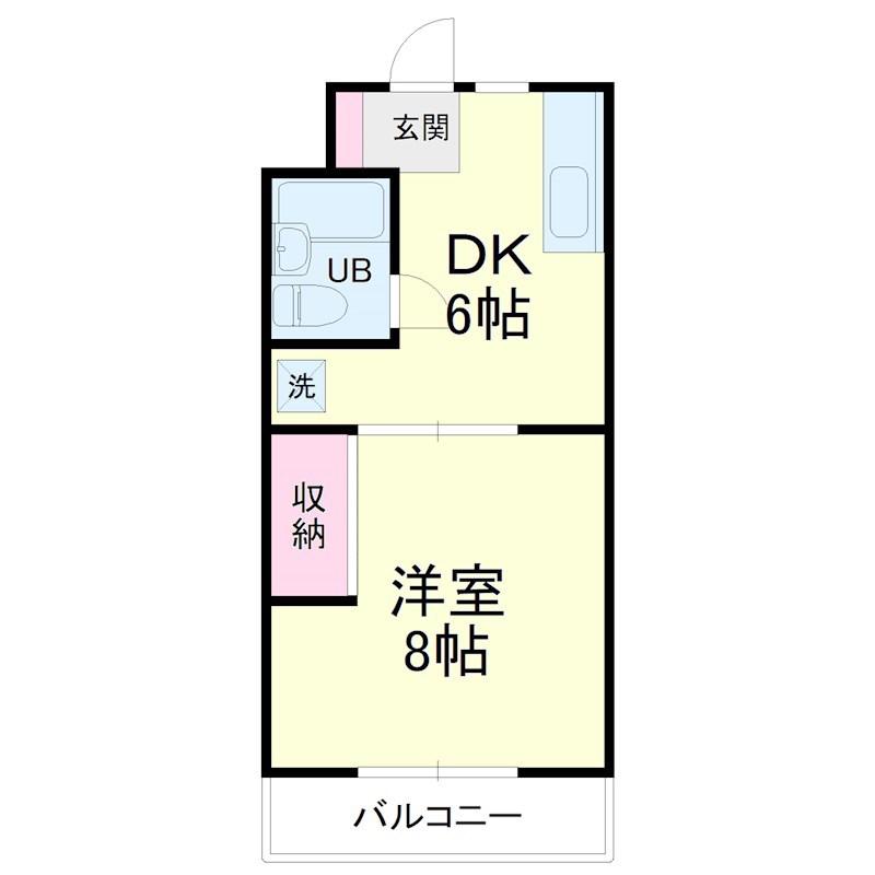 アルタ・ミラ(1DK/1階)の間取り写真