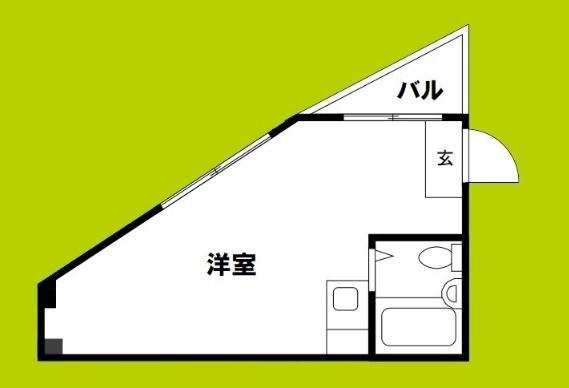 ニューパレス文の里(ワンルーム/5階)の間取り写真