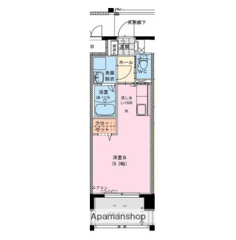JR日豊本線 宮崎駅 徒歩12分 8階建 築10年(ワンルーム/8階)の間取り写真