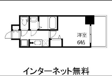 ファステート難波ヴィラント(1K/10階)の間取り写真
