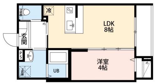ROBOT HOME 西大宮IV(1LDK/1階)の間取り写真