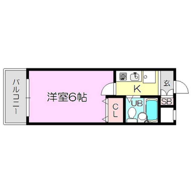 エスリード新大阪第6(1K/8階)の間取り写真
