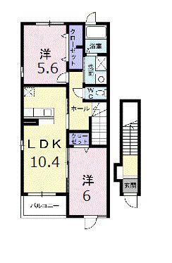 ファインステージ大森(2LDK/2階)の間取り写真