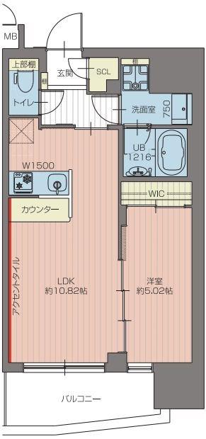 プレジオ池袋ノース(1LDK/10階)の間取り写真