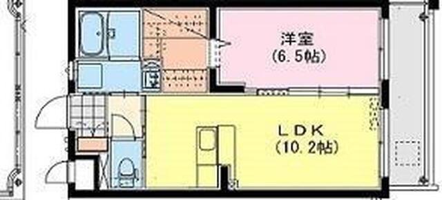グレイスルピナス(1LDK/2階)の間取り写真