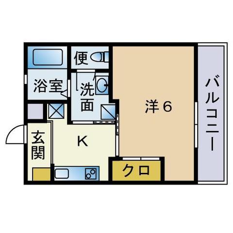MAYFAIR TAKAMIYA(1K/4階)の間取り写真