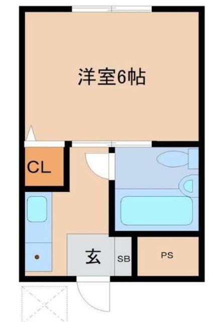 オオタビル(1K/3階)の間取り写真
