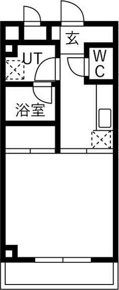 グロワールスギ(1K/3階)の間取り写真