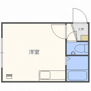 アーバンサイト麻生(ワンルーム/3階)の間取り写真