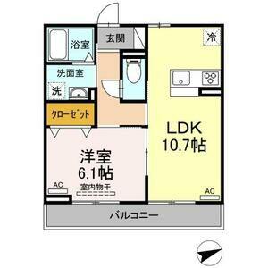 コンフォール吹上(1LDK/3階)の間取り写真