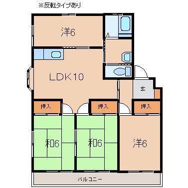 プレステージキャッスル(4LDK/1階)の間取り写真