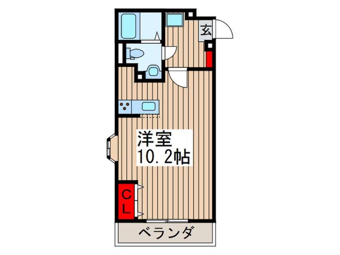 プロヴァンス本町(ワンルーム/1階)の間取り写真