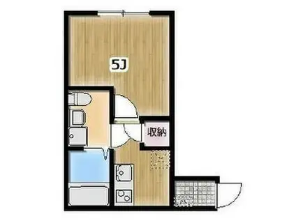 AMBITION八千代緑が丘(1K/2階)の間取り写真