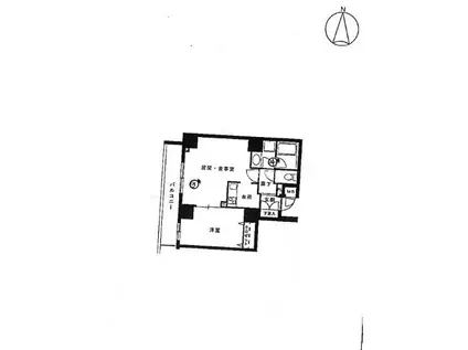 アイル秋葉原ノース(1LDK/10階)の間取り写真