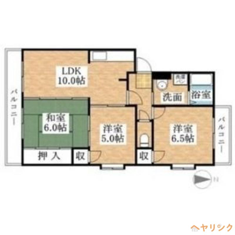 レジデンツ菩提樹(3LDK/3階)の間取り写真