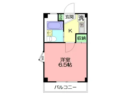 メゾン・アベイユIII(1K/1階)の間取り写真