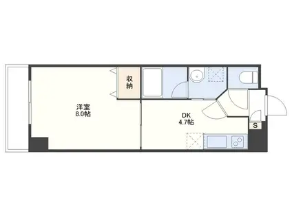 EXCELVIEW英(1DK/4階)の間取り写真