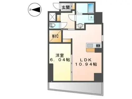 H-CLASSY TAKAOKA(1LDK/3階)の間取り写真