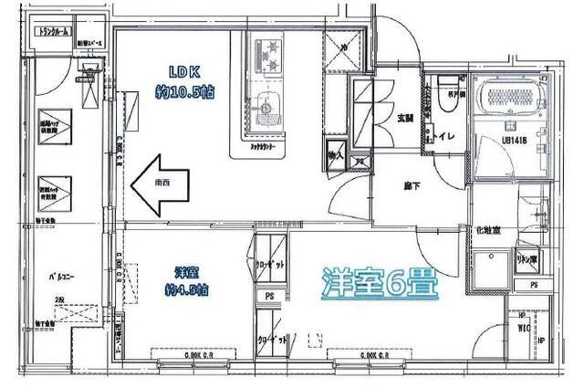 クラッシーコート北大塚(1SLDK/4階)の間取り写真