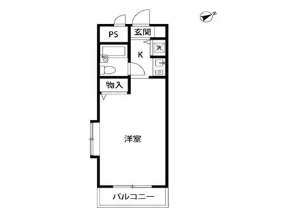 マイステージ板橋本町(ワンルーム/3階)の間取り写真