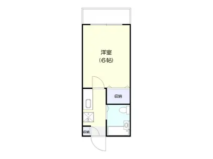 メゾンハミング南上宿(1K/1階)の間取り写真