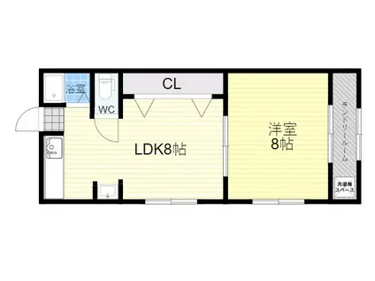 ファミール諏訪(1LDK/4階)の間取り写真