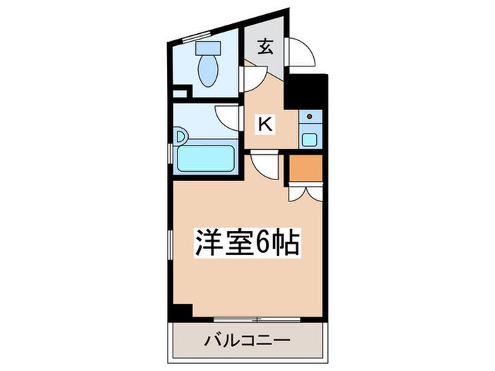 大塚共栄ビル(1K/4階)の間取り写真