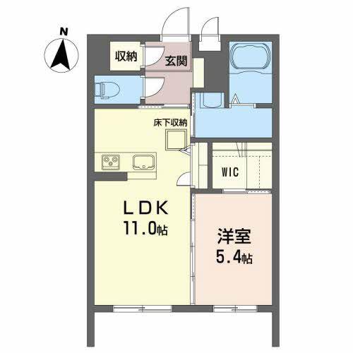 サーフストン(1LDK/1階)の間取り写真