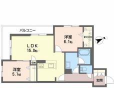 CASA PINOV(2LDK/2階)の間取り写真