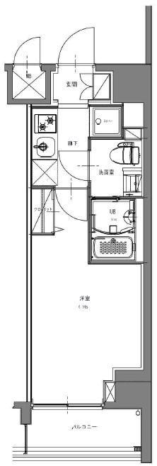 S-RESIDENCE横濱吉野町(1K/10階)の間取り写真