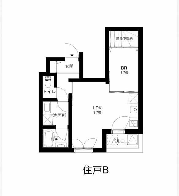 エスカパレード(1LDK/2階)の間取り写真