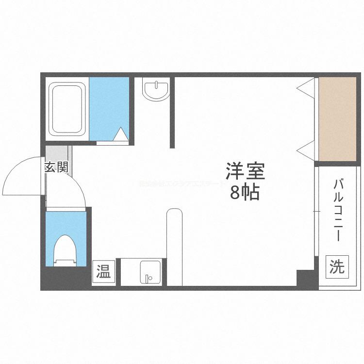セラアベノ(ワンルーム/5階)の間取り写真