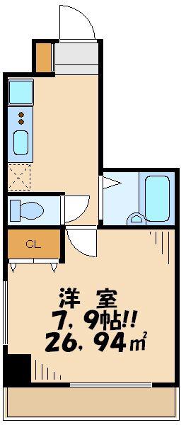 ロリエ笹塚(1K/5階)の間取り写真