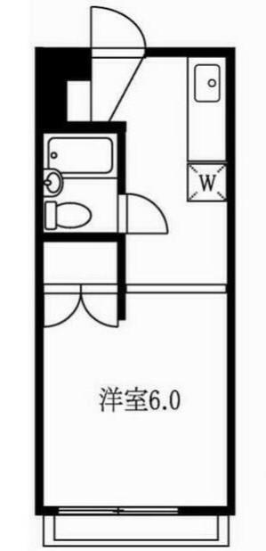 メゾンブランシェ(1K/1階)の間取り写真
