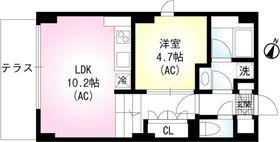 セリシエール神楽坂南町(1LDK/1階)の間取り写真