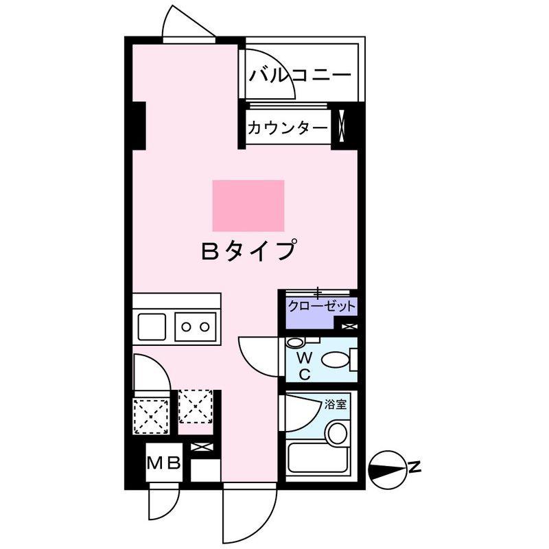 NAVI新宿(ワンルーム/2階)の間取り写真