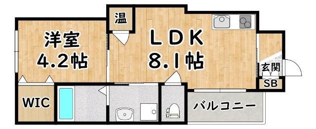 GRANDIR 千船(1LDK/2階)の間取り写真